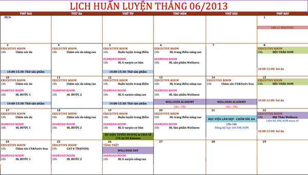 Oriflame - Lich Huan Luyen 6-2013